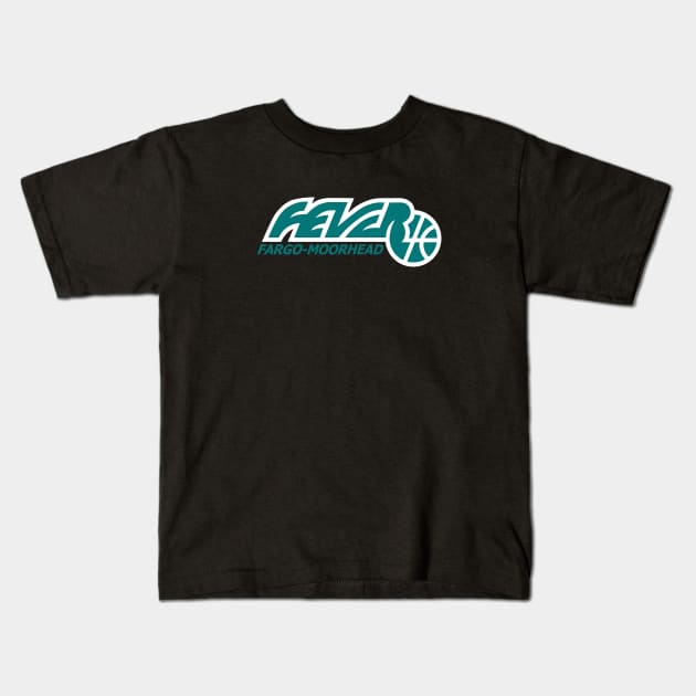 Defunct Fargo-Moorhead Fever CBA Basketball Kids T-Shirt by LocalZonly